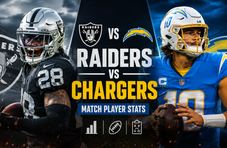 Raiders vs Chargers Match Player Stats