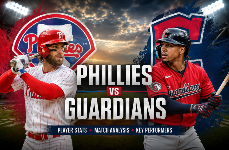 Phillies vs Cleveland Guardians Match Player Stats