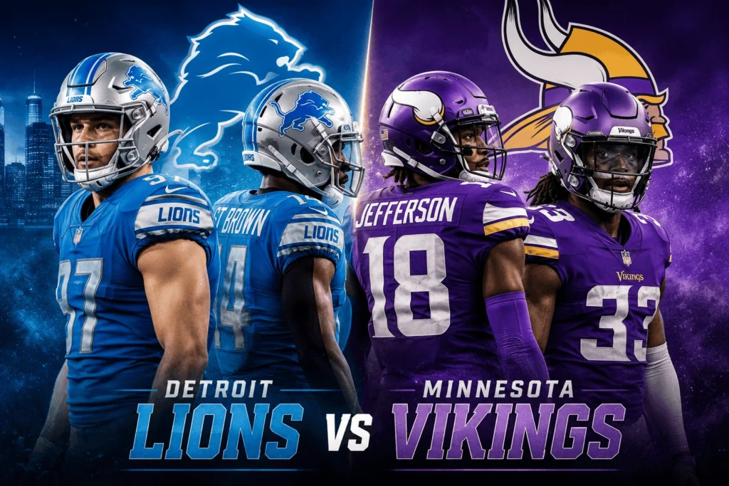 Detroit Lions vs Minnesota Vikings Match Player Stats